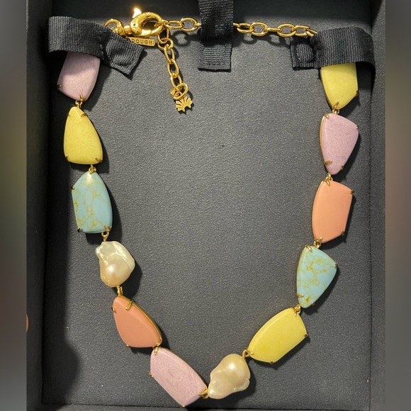 Lele Sadoughi Pearl and Pebble Collar - Picture 4 of 5